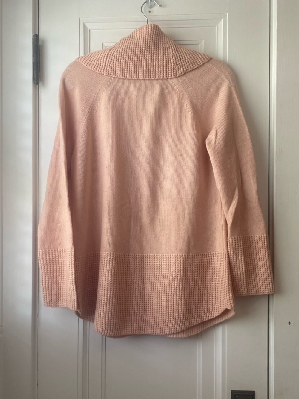 Calvin Klein shell pink mixed knit cowl neck sweater M - Picture 5 of 5